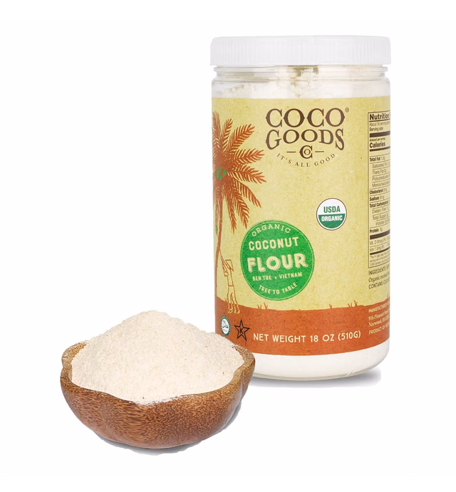 CocoGoodsCo Vietnam Single-Origin Organic Coconut Flour 18 oz/ 1.13 lbs