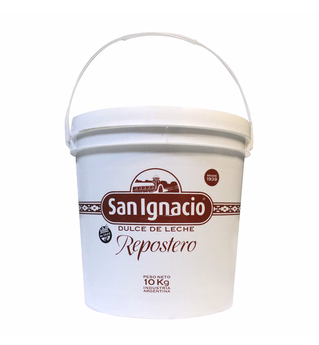 San Ignacio Dulce de Leche Pastry – Caramel Spread, Homogeneous Consistency Ideal for Desserts and Breakfasts – Gluten Free (10 kg)