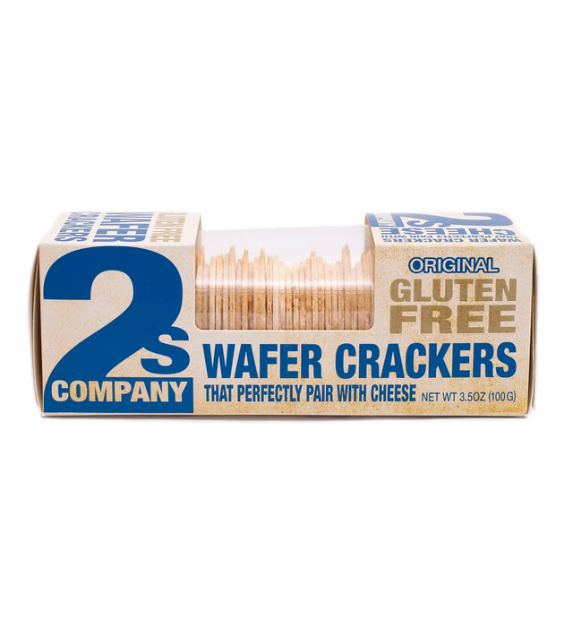 2'S COMPANY Gluten Free Wafer Cracker, 3.5 oz