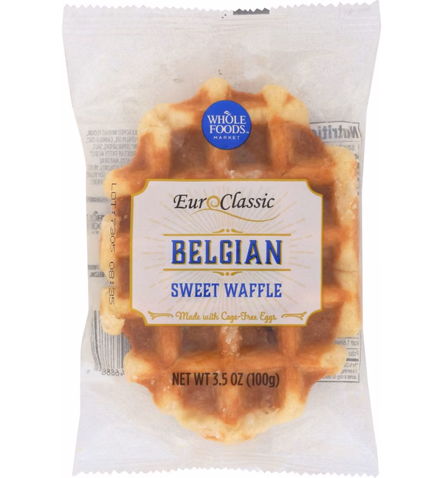Whole Foods Market, Waffle Belgian Sweet, 3.5 Ounce