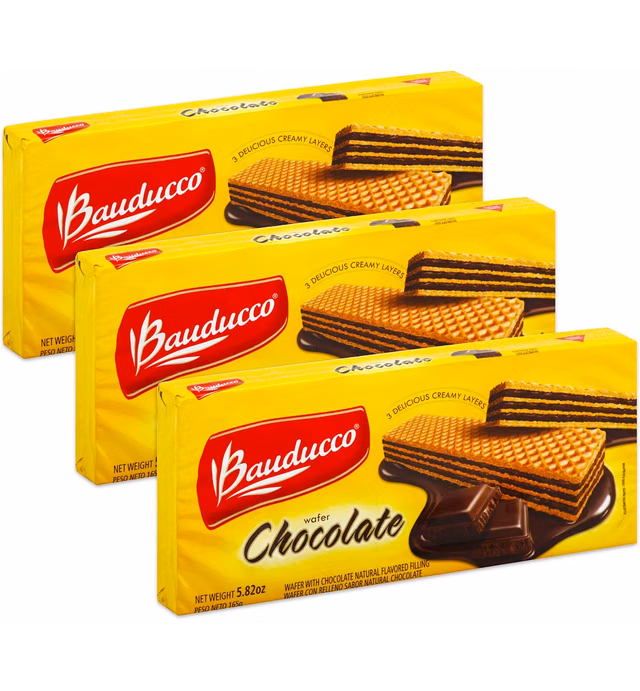 Bauducco Chocolate Wafers, 5.82-Ounce Sleeve (3 Pack)