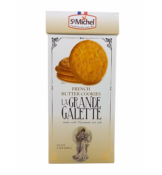 St Michel La Grande Galette French Butter Cookies Biscuits from France 1.3 LB