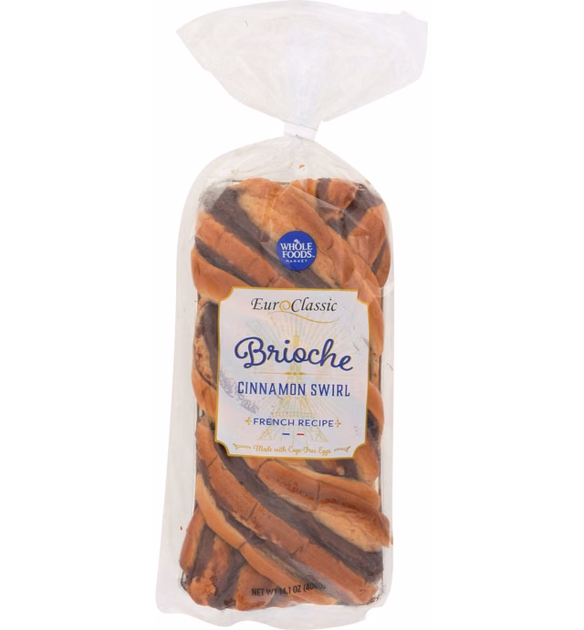 Whole Foods Market Brioche Loaf With Cinnamon Swirl, 14.11 Oz