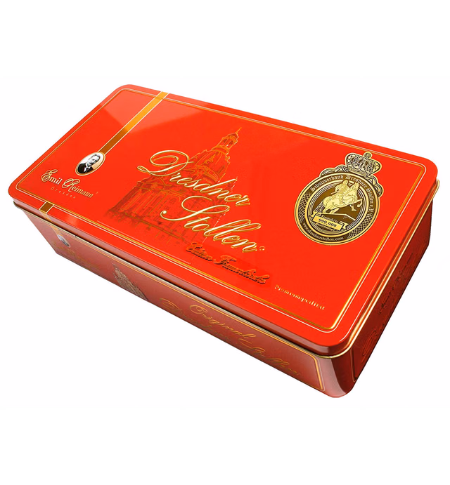 Emil Reimann Dresdner Stollen, Red Gift Tin - 750 G/26.4 Oz