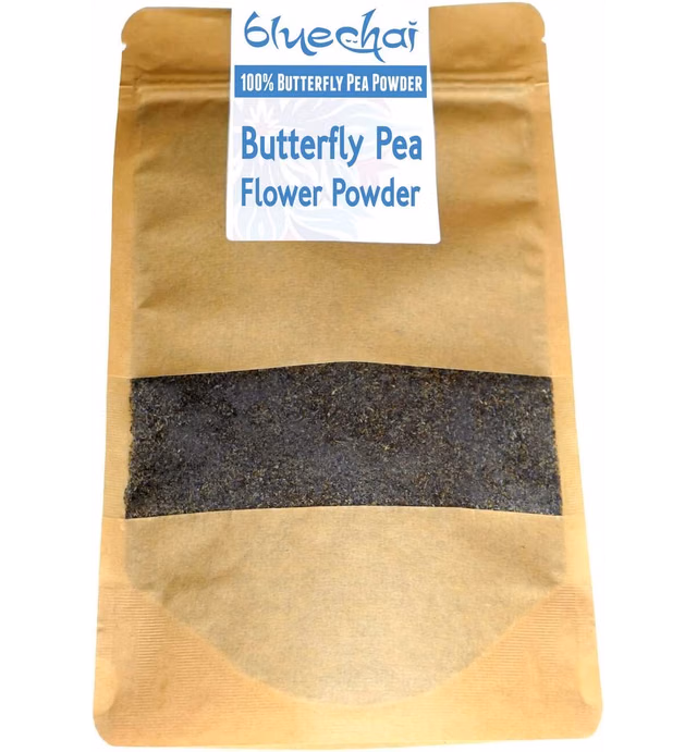 Bluechai Butterfly Pea Flower Powder - Natural Blue Food Coloring - 100% Blue Matcha - Pure Powdered Butterfly Pea. Perfect for Beverages, Cakes and Culinary Delights