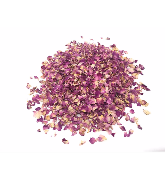 Pink Rose Petals - Edible Rosa Damascena | All Natural Rose Petals - Net weight: 0.35oz/10g | For use as tea, tisane or as topping for cupcakes, cakes, salads