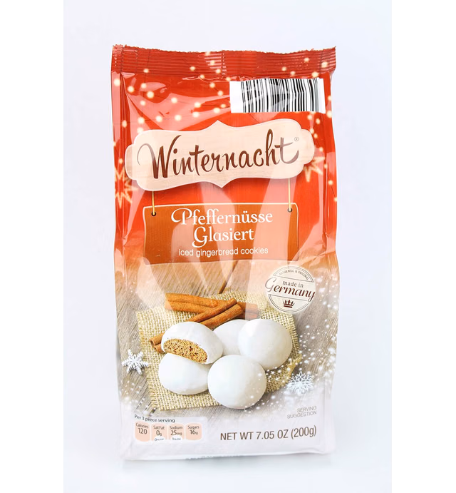 Winternacht Pfeffernusse Glasiert, Iced Gingerbread Cookies 7.5 Ounce