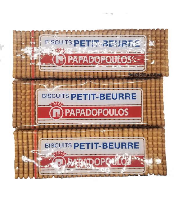 Papadopoulos Greek Petit Beurre Biscuits ptimbr 675g By: Egourmet