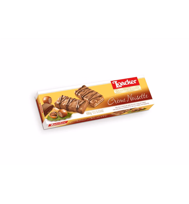 Loacker Noisette Biscuits, Gran Pasticceria Creme, 3.53 Ounce