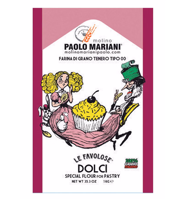 Paolo Mariani Italian Type 00 Pastry Flour Ideal for Pastries 2.2 Pounds