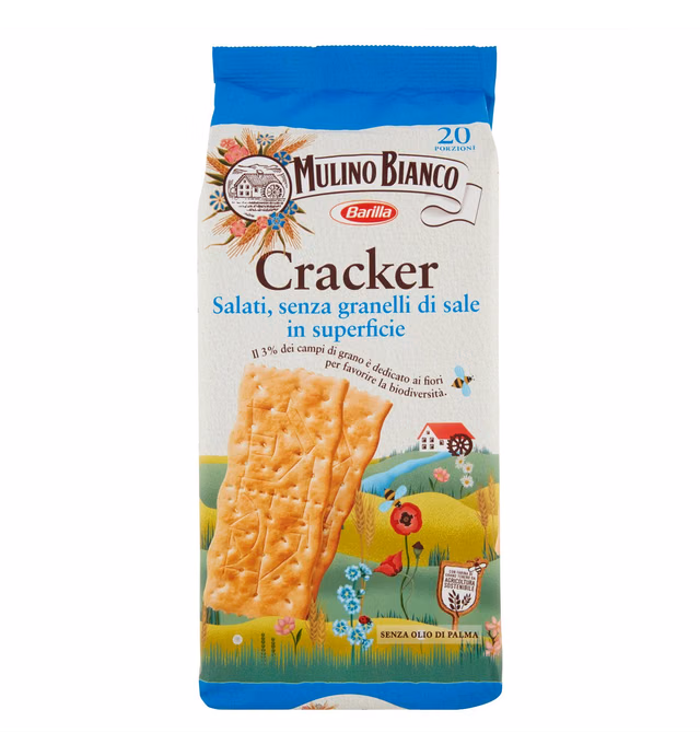 Mulino Bianco Sfoglia Di Grano Non Salted Crackers (500 Gr)