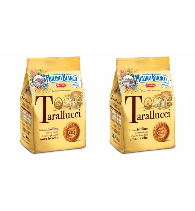 Mulino Bianco: "Tarallucci" Biscuits made with fresh eggs 12.3 Oz (350g) - Pack of 2 [ Italian Import ]