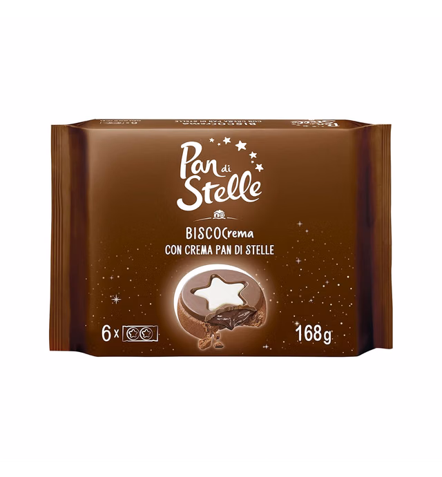 Mulino Bianco Pan di Stelle Biscocrema Biscuits 168g 5.92oz