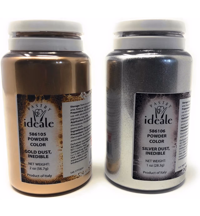 Pastry Ideale Gold Dust & Silver Dust Set (Inedible)