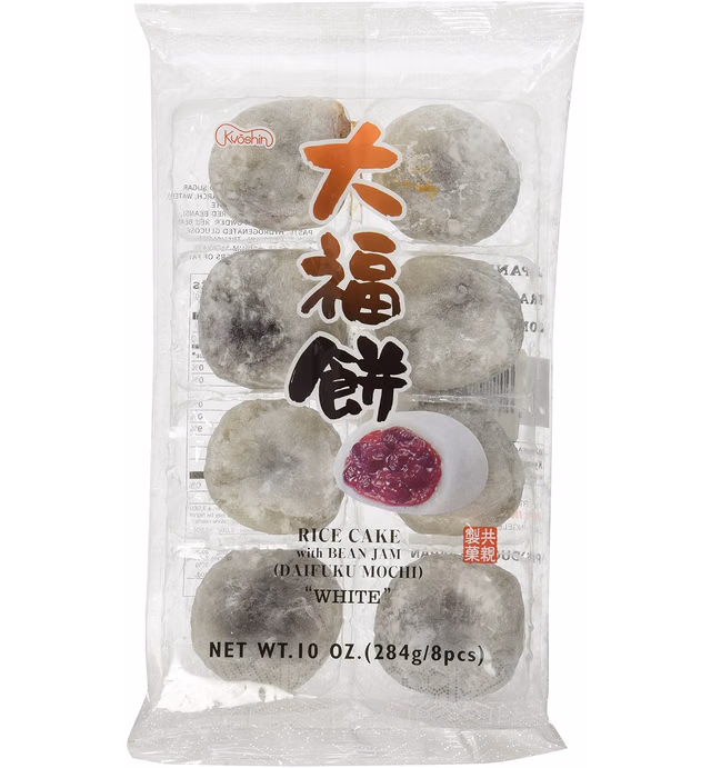 Japanese White Rice Cake Daifuku Mochi 8 Pcs