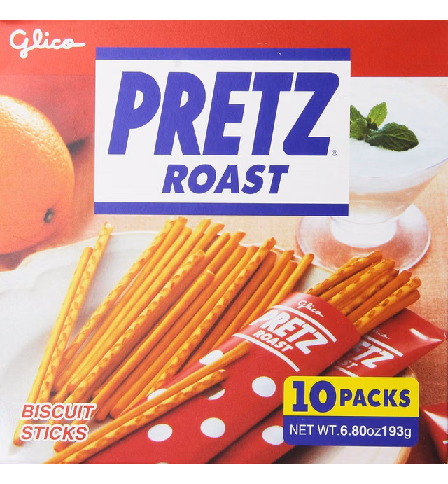 Glico Pretz Roast Biscuit Sticks (2 Boxes)
