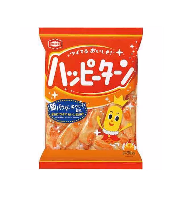 Kameda Seika Happy Turn, Japanese Rice Cake, 4.2oz/bag X 3bags [Japan Import]