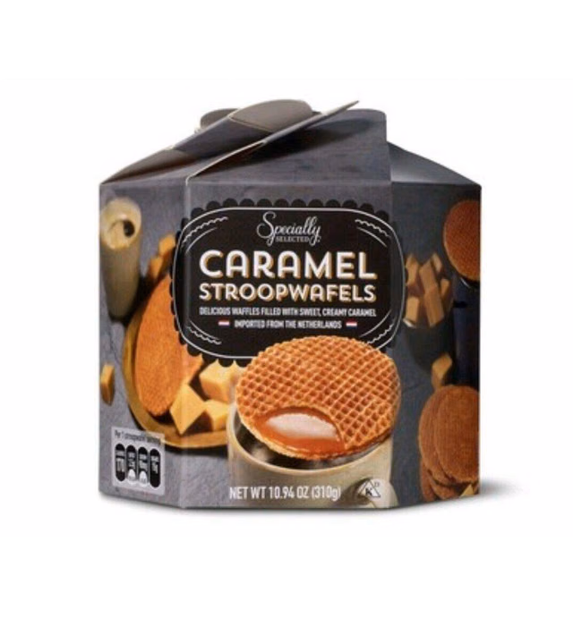 SPECIALLY SELECTED CARAMEL STROOPWAFELS Imported from the Netherlands