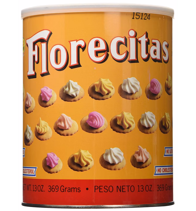 Florecitas Ice Gem Cookies by Royal Borinquen in Puerto Rico - 13 oz, 2 Cans
