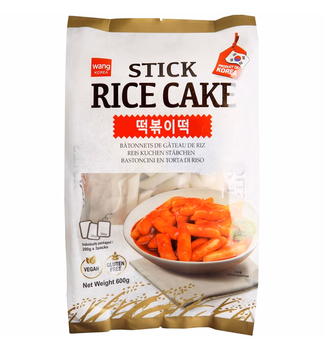 Wang Tteokbokki Rice Cake, Vegan, Gluten-Free, 21.17 Oz