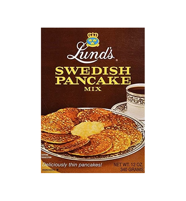 Lunds Pancake Mix, Swedish, 12 Ounce (3)