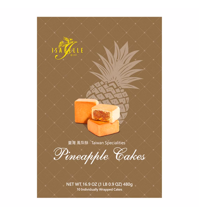 Isabell Pineapple Cake 10Piece Box, 16.9 Ounce