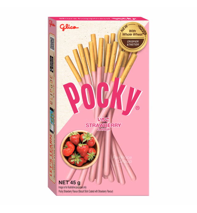 Glico Pocky Biscuit Sticks - Strawberry