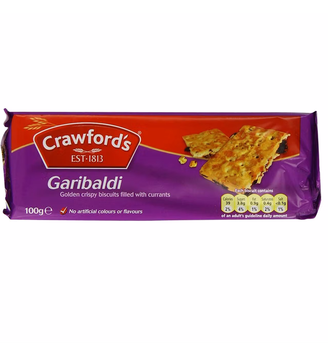 Crawford's Garibaldi Biscuits 100g (Pack of 12)