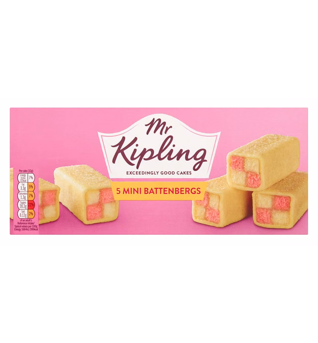 Mr Kipling Mini Battenbergs 5ea