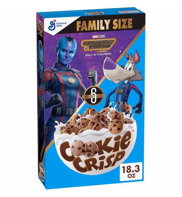 Cookie Crisp, Breakfast Cereal, Chocolate Chip Cookie Taste, 18.3 oz