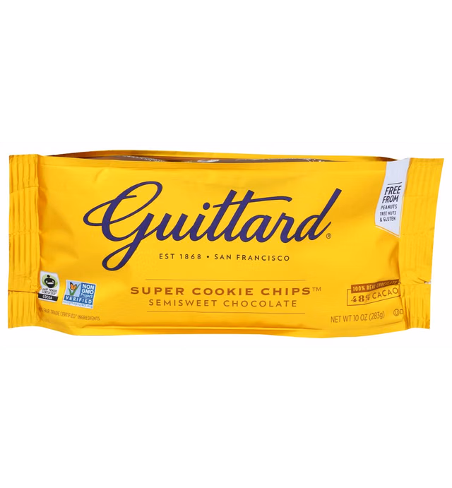 GUITTARD Super Cookie Chocolate Chip Chunks, 10 OZ
