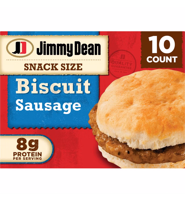 Jimmy Dean Biscuit Sausage Snack Size Frozen Sandwiches - 17oz