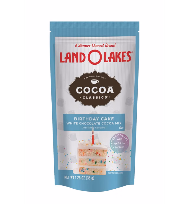 Land O Lakes Cocoa Classics, Birthday Cake Cocoa Mix, 1.25 Oz Packets (Pack of 36)