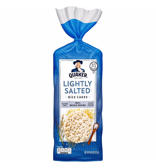 Quaker Rice Cakes, Lightly Salted, 4.47 oz