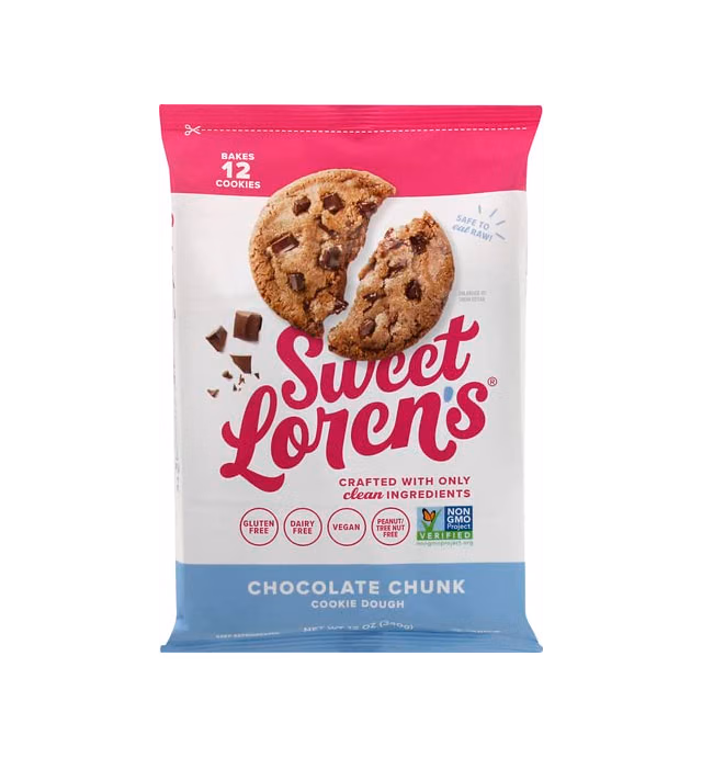 Sweet Loren's, Chocolate Chunk Cookie Dough, 12 Ounce