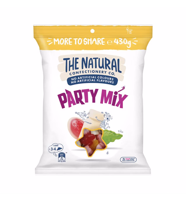The Natural Confectionery Company Party Mix, Jumbo Size, 430g