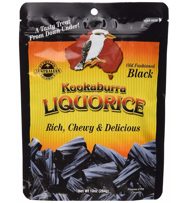 Kookaburra Pacifics Black Licorice 10 oz licorice bits