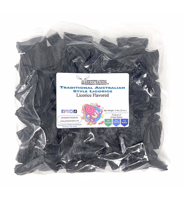 Traditional Australian Licorice, 2 Pound, (Pack of 1) black licorice