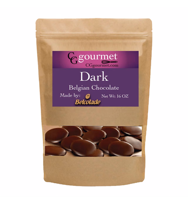 Belcolade Belgian Baking Dark Chocolate Wafers - 16 OZ -1LB Noir Superieur 60%