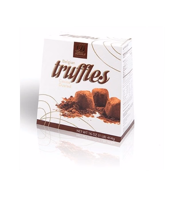 Donckels Belgian Chocolate Truffles Dusted with Premium Cocoa 16 oz (1 lb) 454g - Made in Belgium