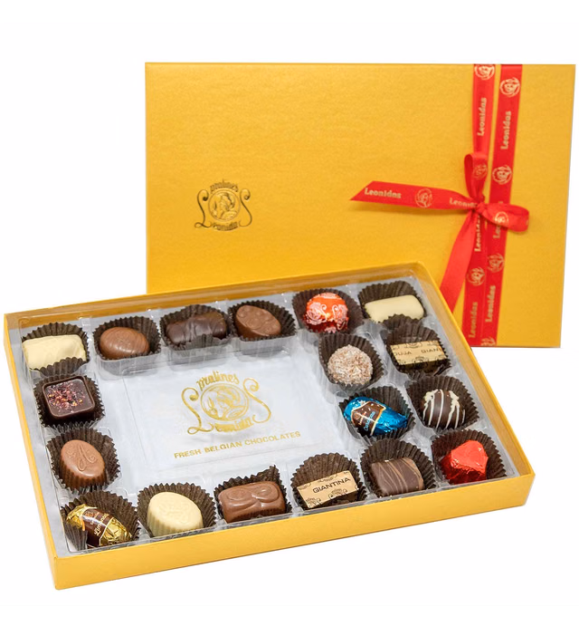 Leonidas Belgian Chocolate Rectangular Gift Box – 18 pcs. – Belgium Assorted Chocolate Rectangular Box Gourmet Gift
