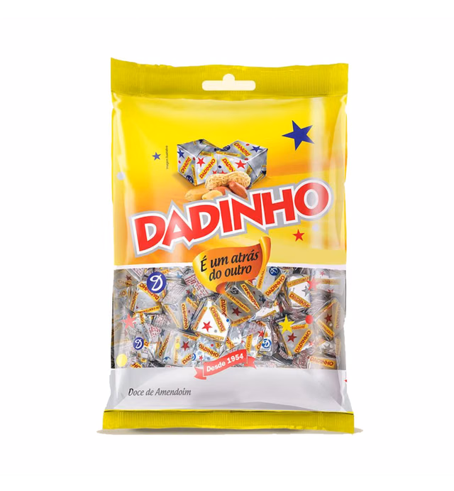 2 Pack Dadinho 600 Grams Doce De Amendoim Peanut Candy
