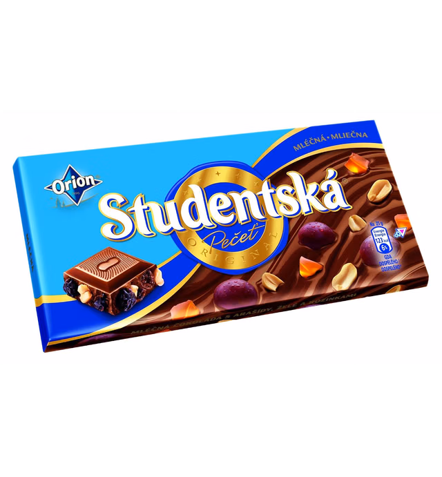 Orion Studentska Milk Chocolate Raisins and Nuts 200g/7.1oz