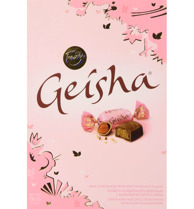 Fazer Geisha Chocolates with Soft Hazelnut Filling Small Box 5.3 Oz (150g)