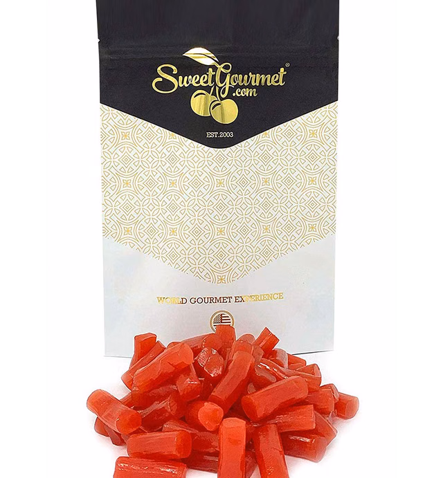 SweetGourmet Finnska Strawberry Bites | Finnish Licorice Bulk Candy | 1 Pound