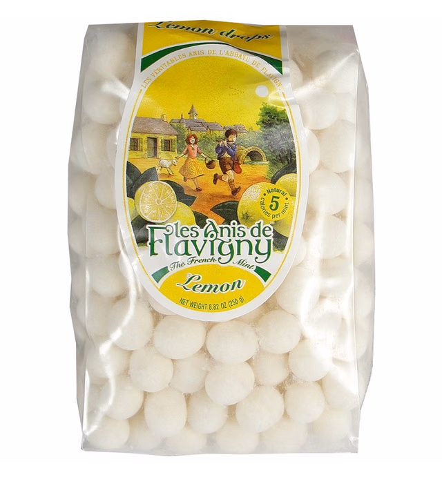 Lemon Abbaye De Flavigny Anise Drops All Natural Bulk 8.8 Oz Bag