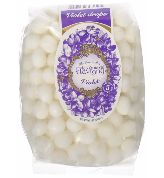 Violet Abbaye De Flavigny Anise Drops All Natural Bulk 8.8 Oz Bag (2 PACK)