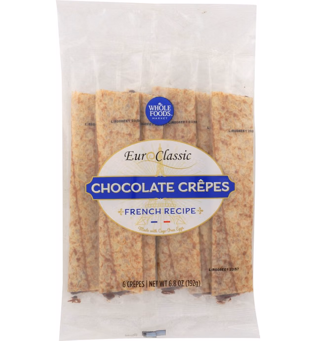 Whole Foods Market Chocolate Filled Crepes, 6 Ct