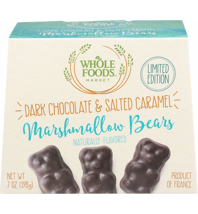 Whole Foods Market, Dark Chocolate & Salted Caramel Marshmallow Bears, 7 Oz