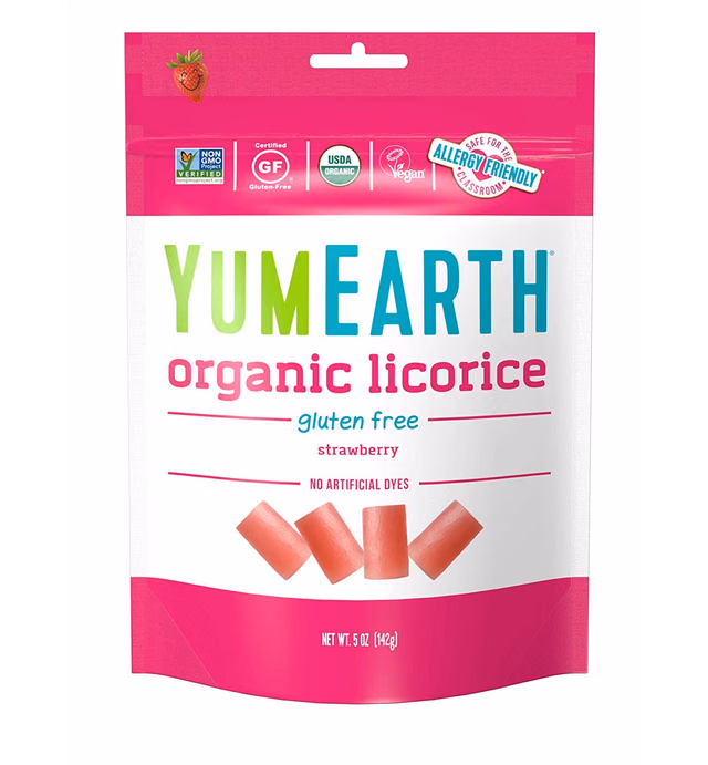 YumEarth Licorice, Strawberry, 5 oz